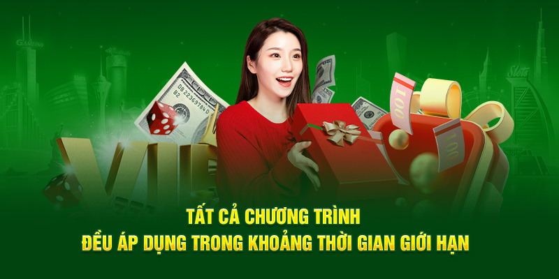 Tất cả chương trình khuyến mãi JBO đều áp dụng trong khoảng thời gian giới hạn